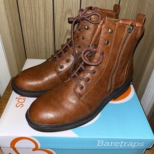 BareTraps Boot- Brand New, Cognac Color